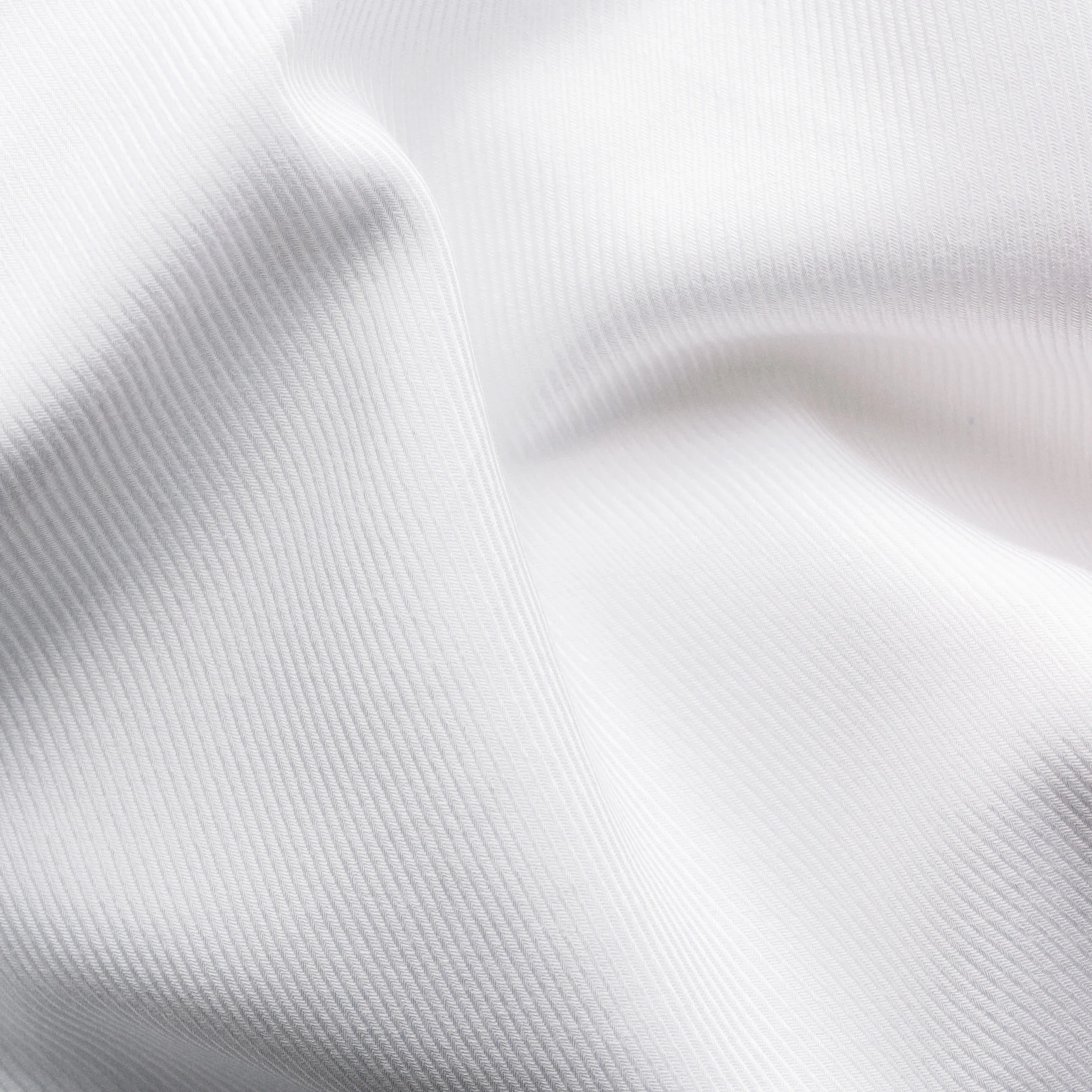 White Mélange Semi-Solid Fine Twill Slim Fit Shirt - ETON - Image 9