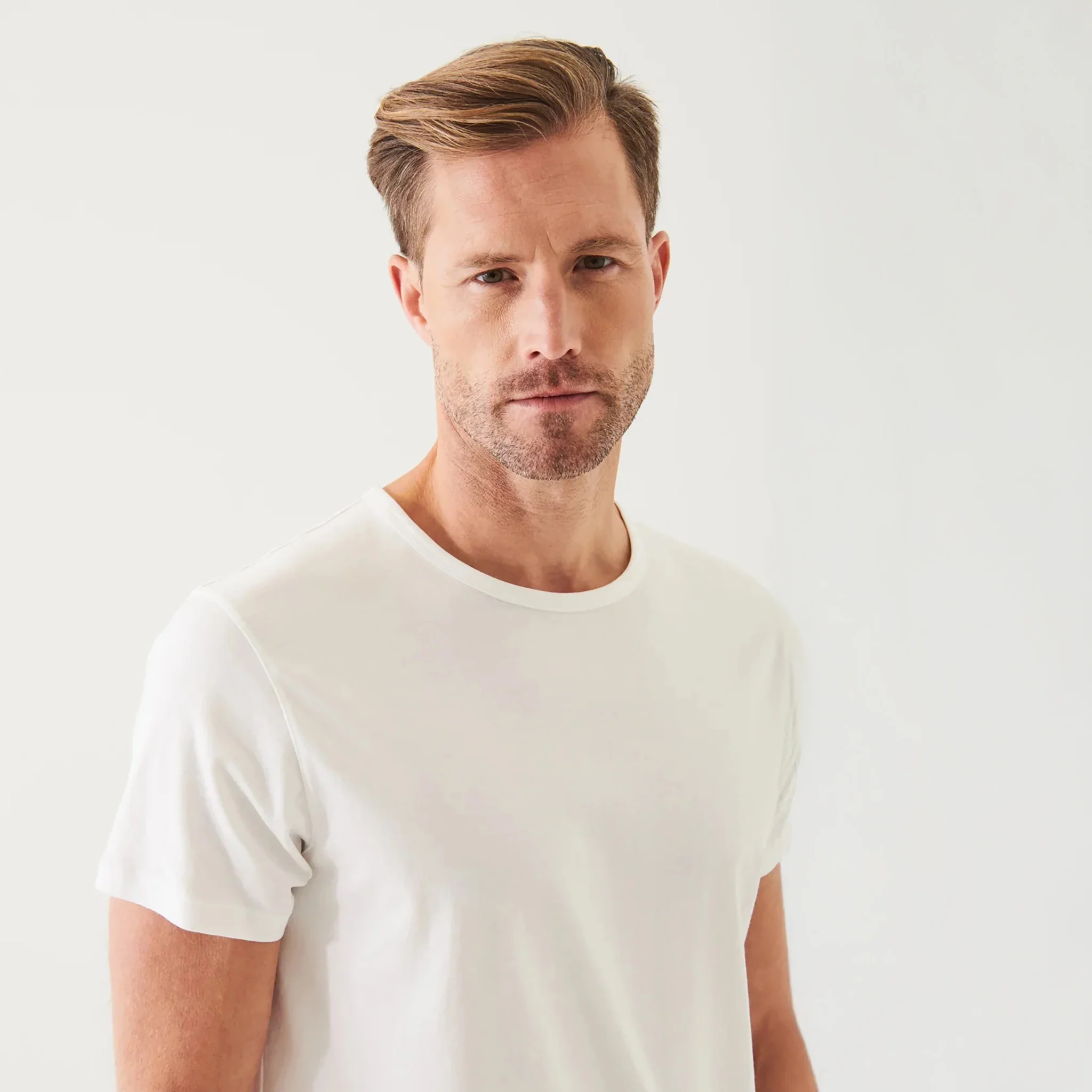 White Mercerized Pima Cotton Short Sleeve Crew Neck T-Shirt - Patrick Assaraf - Image 4
