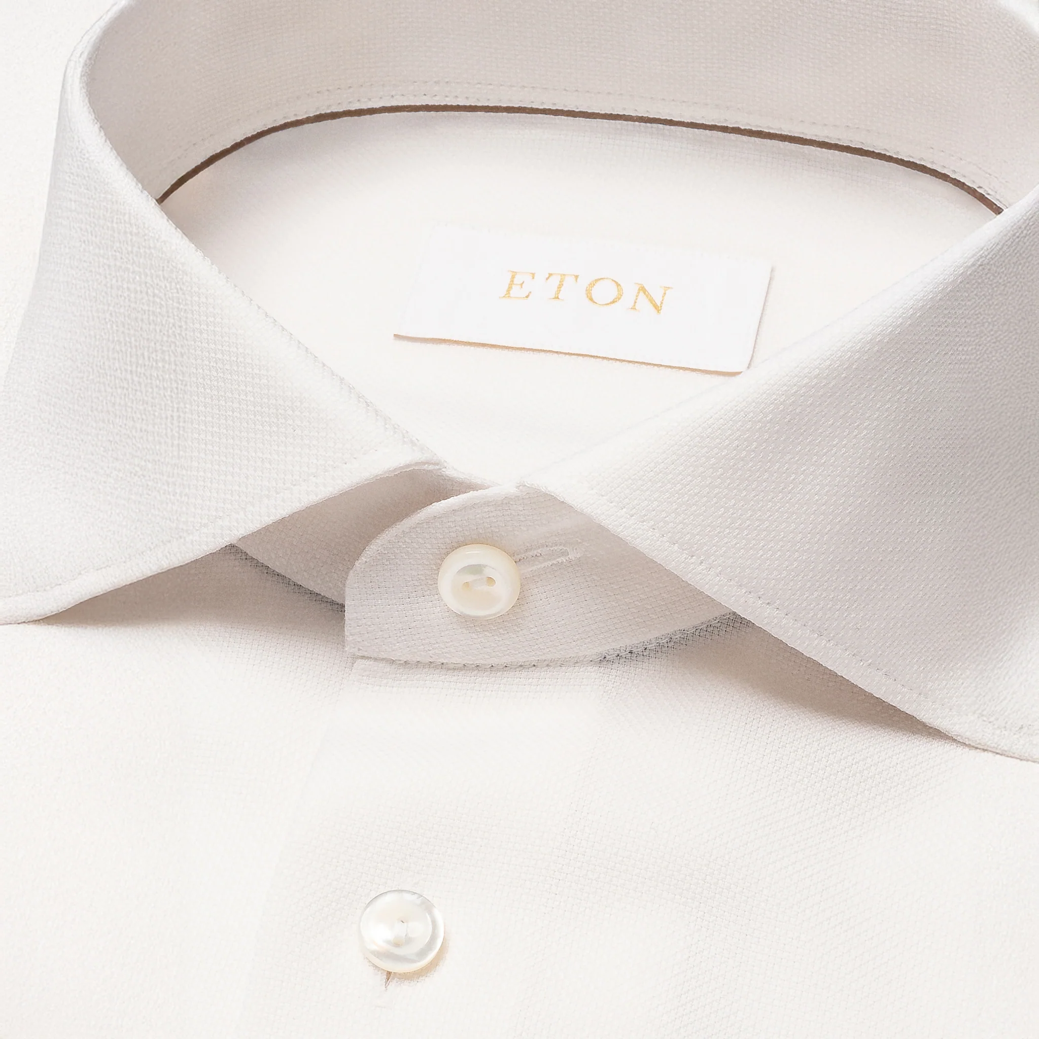 White Royal Oxford Merino Wool Contemporary Fit Shirt - ETON - Image 4