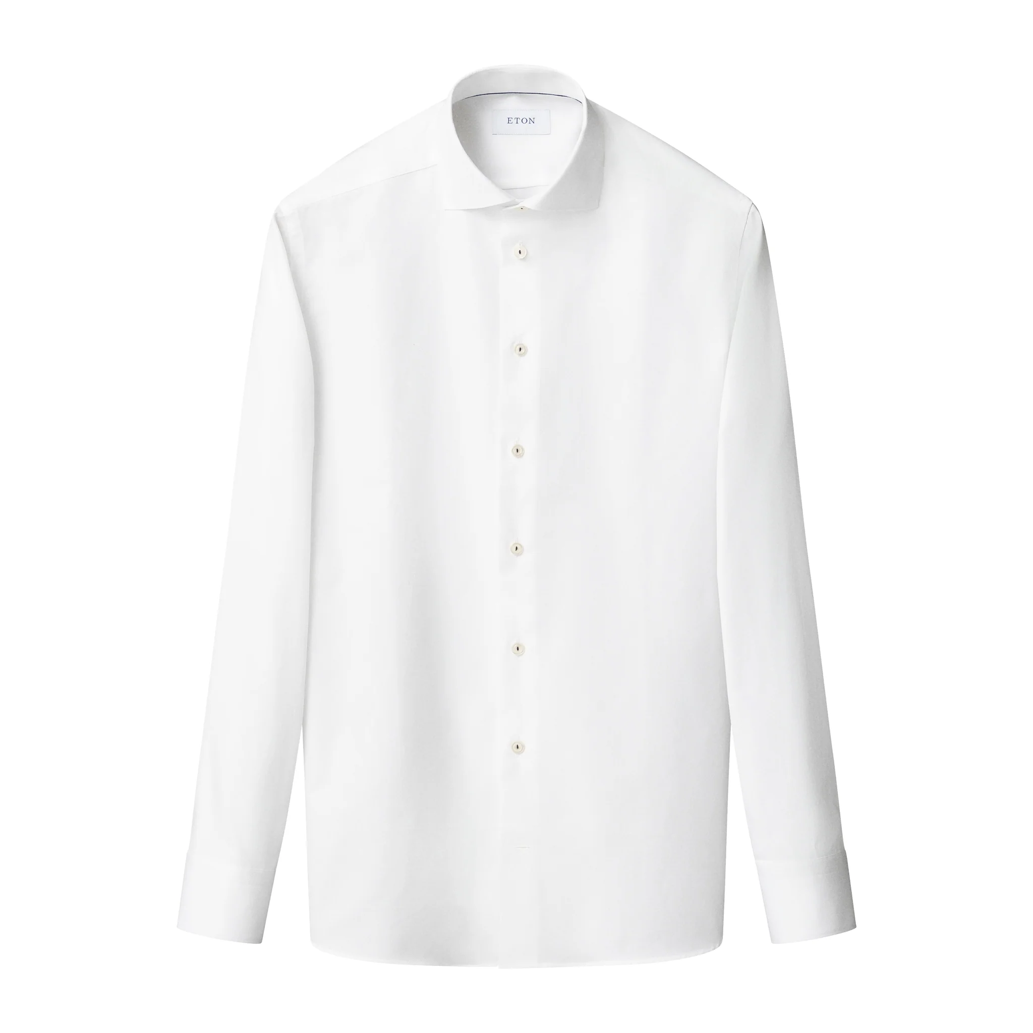 White Semi-Solid Signature Dobby Slim Fit Shirt - ETON - Image 3