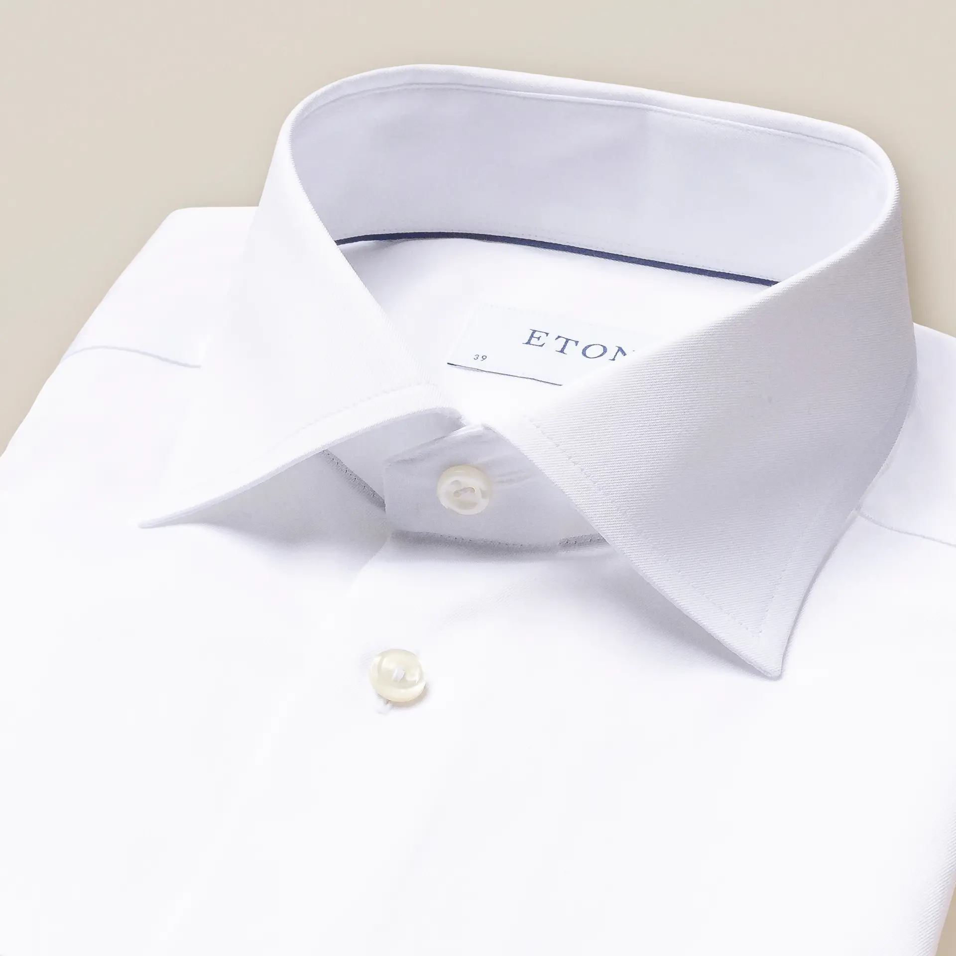White Signature Twill Contemporary Fit Dress Shirt - ETON - Image 2