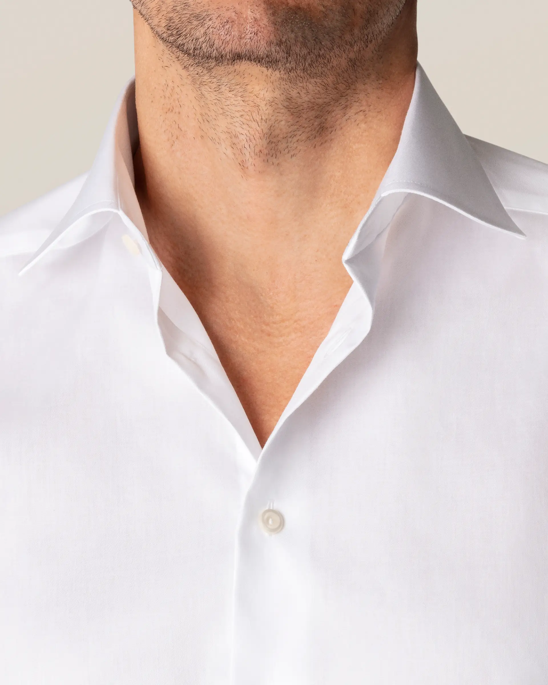 White Signature Twill Contemporary Fit Dress Shirt - ETON - Image 9
