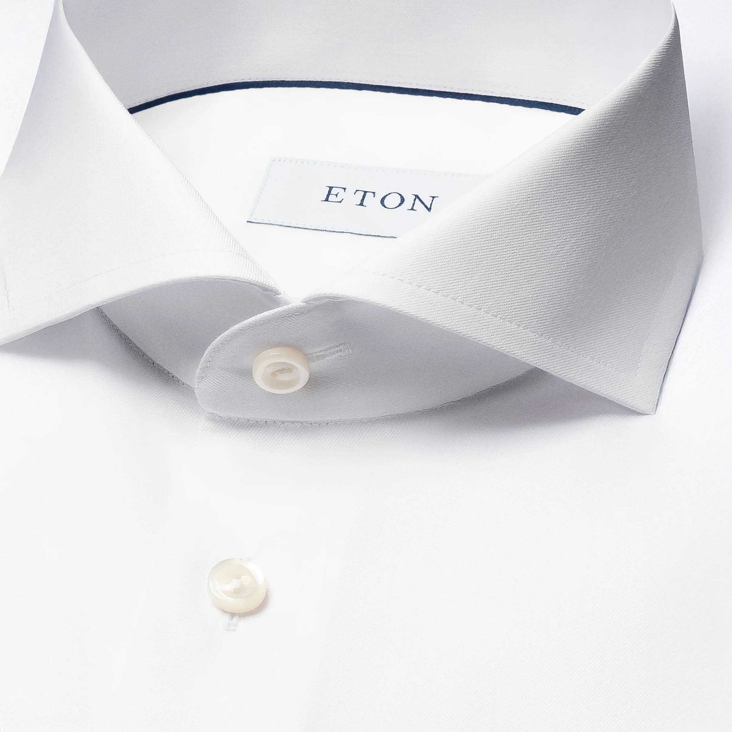 White Signature Twill Extreme Cut Away Collar Slim Fit Shirt - ETON - Image 3