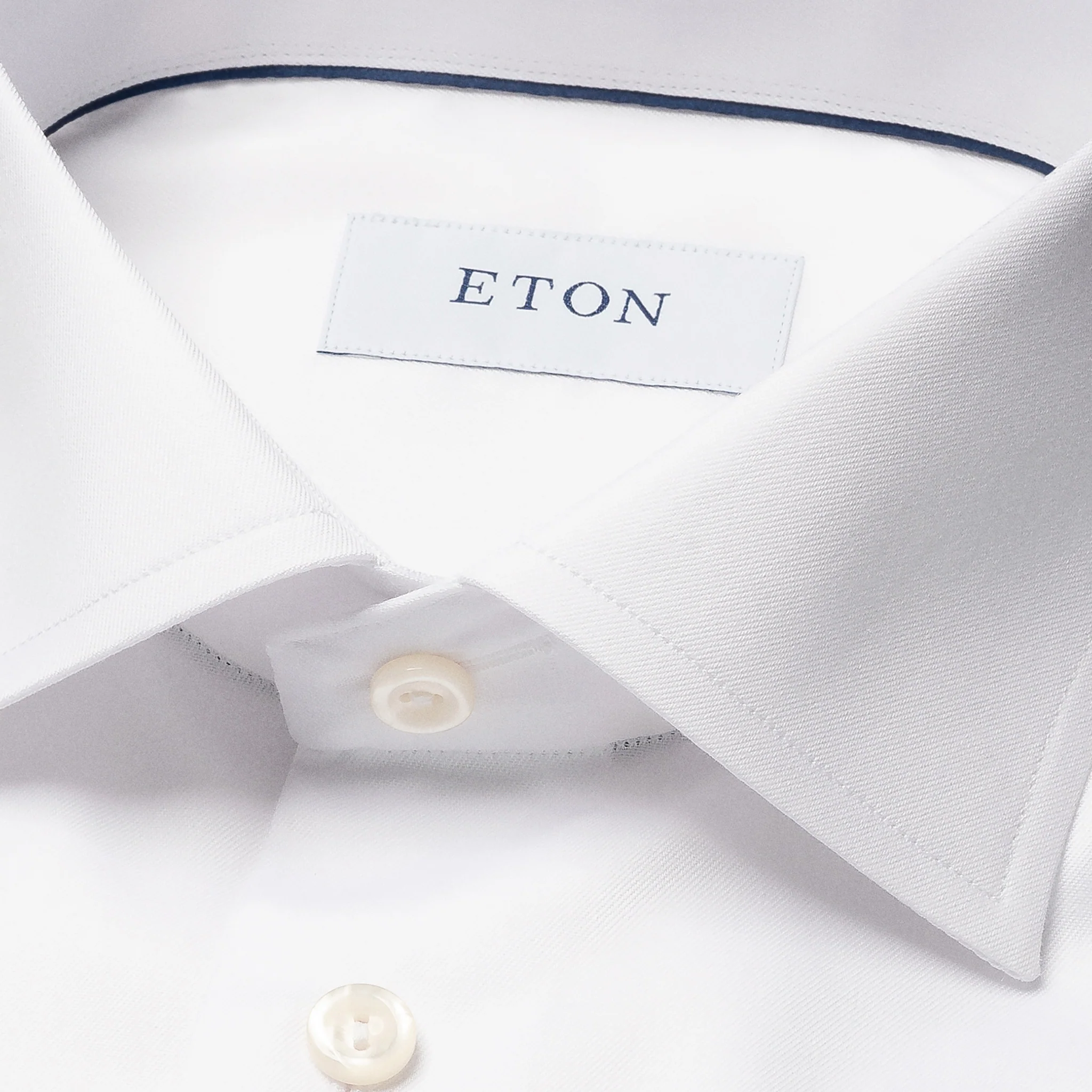 White Signature Twill Slim Fit Dress Shirt - ETON - Image 13