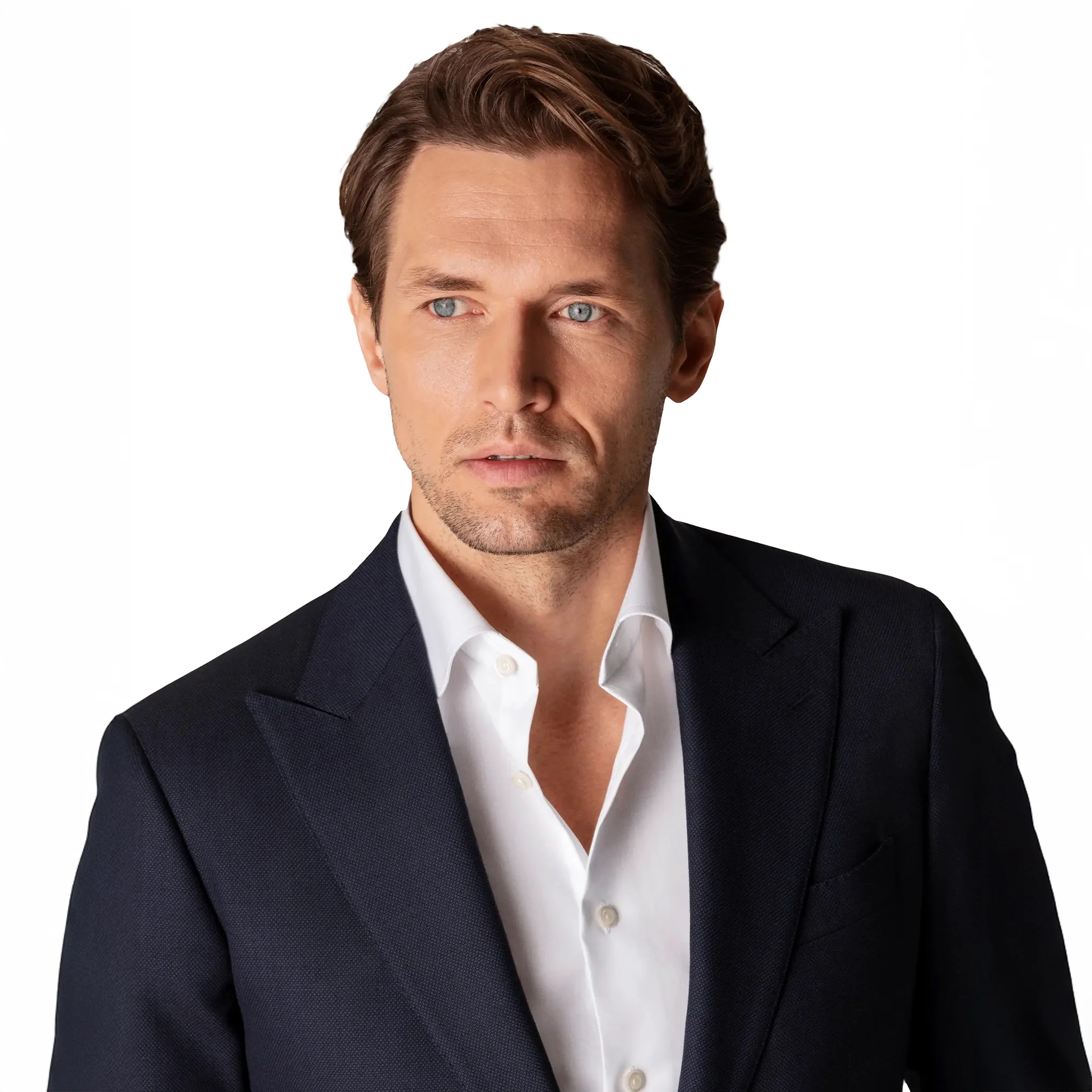 White Signature Twill Slim Fit Dress Shirt - ETON - Image 14