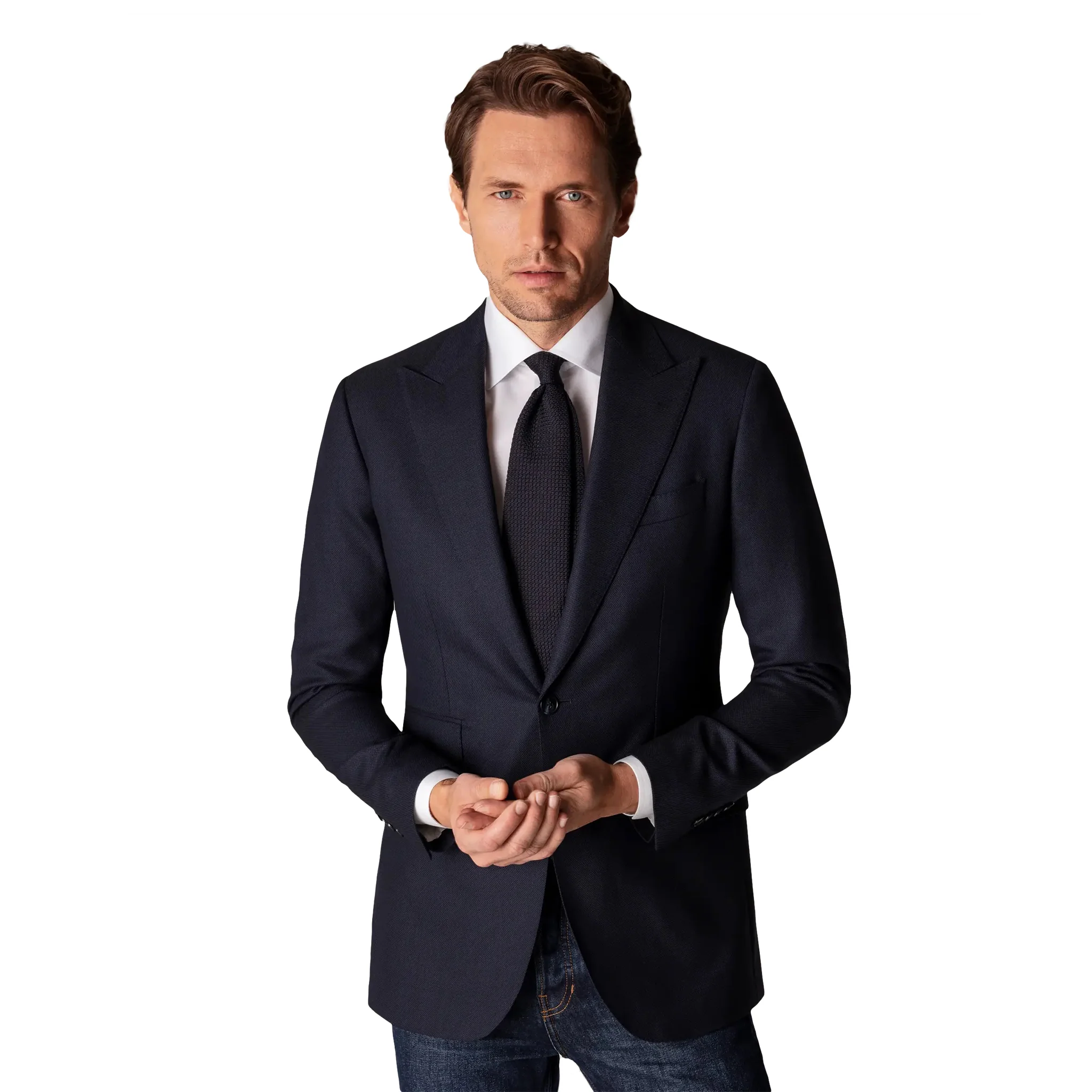 White Signature Twill Slim Fit Dress Shirt - ETON - Image 15