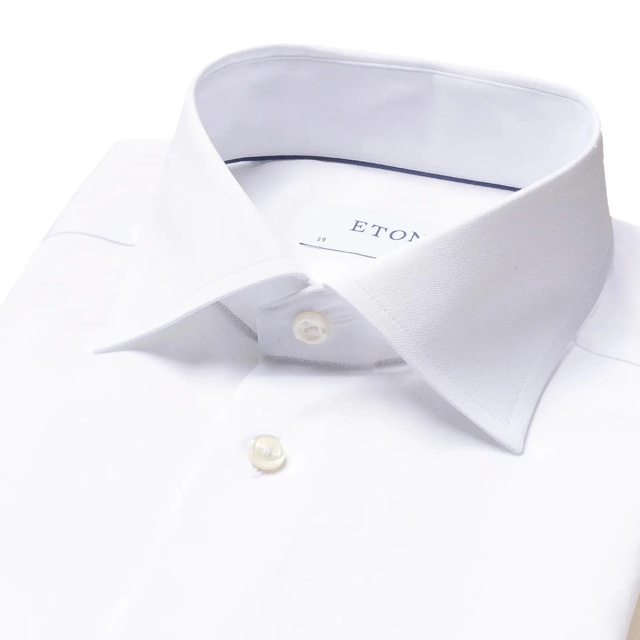 White Signature Twill Slim Fit Dress Shirt - ETON - Image 2