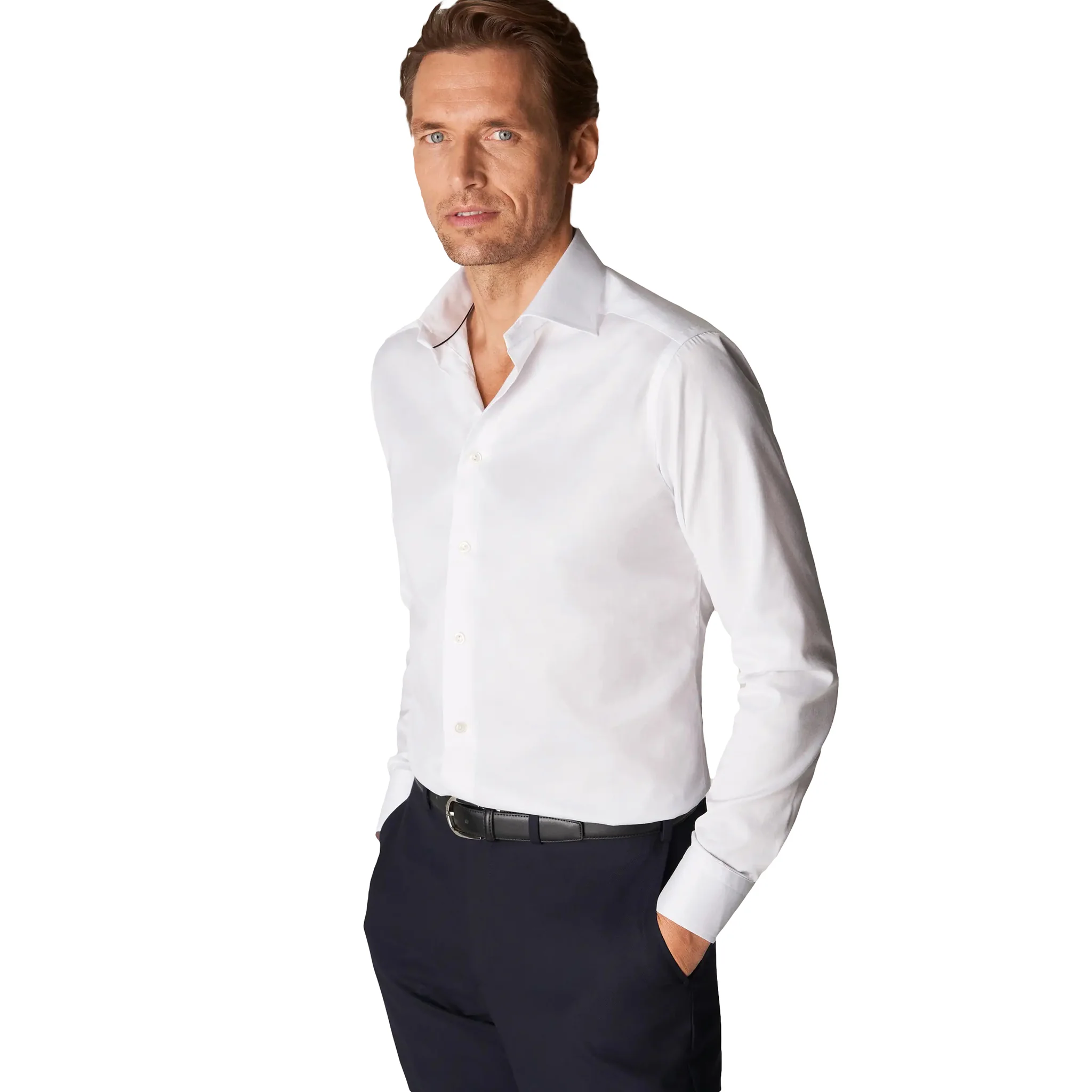 White Signature Twill Slim Fit Dress Shirt - ETON - Image 6