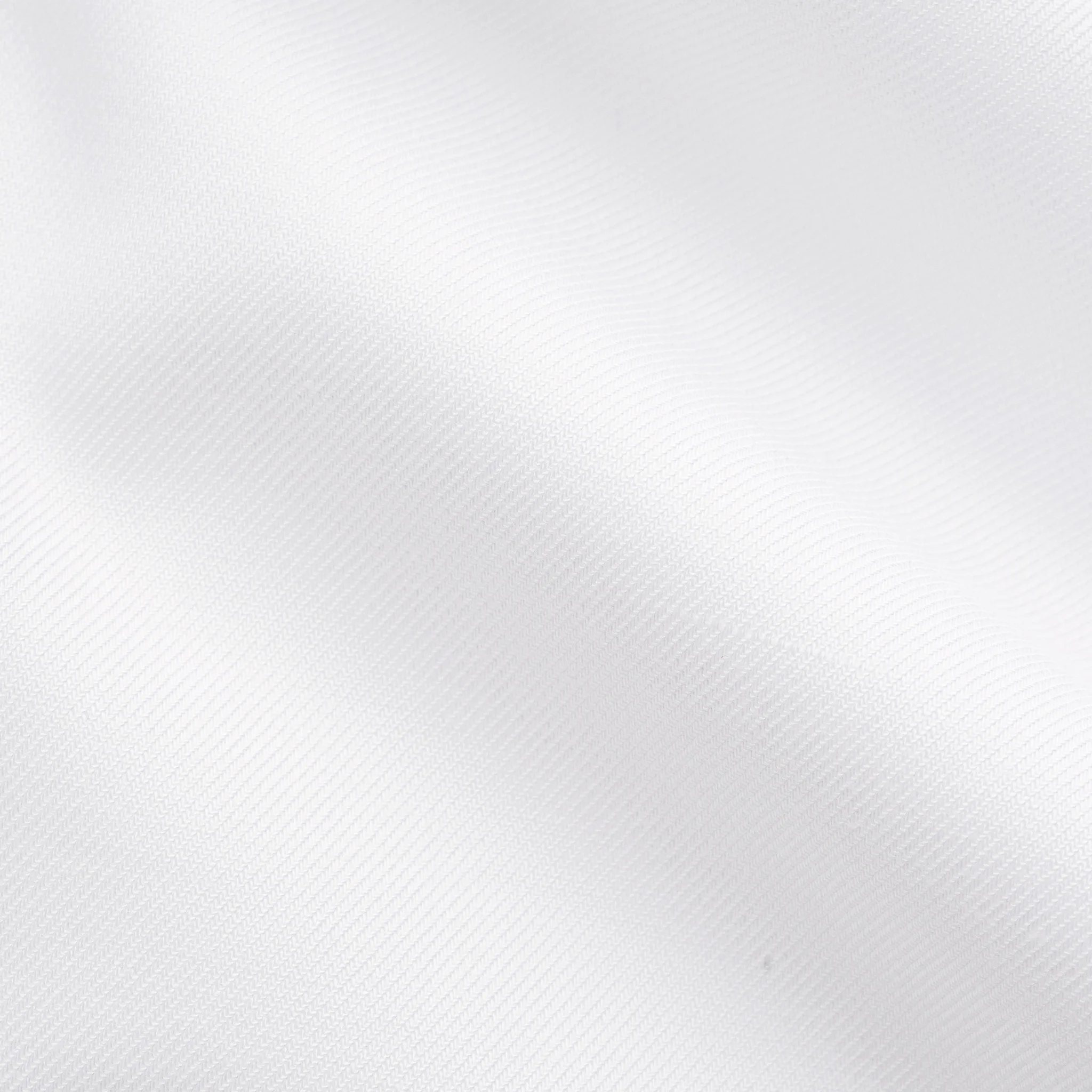 White Solid Cotton-Tencel Lyocell Slim Fit Shirt w/ Blue Buttons - ETON - Image 5