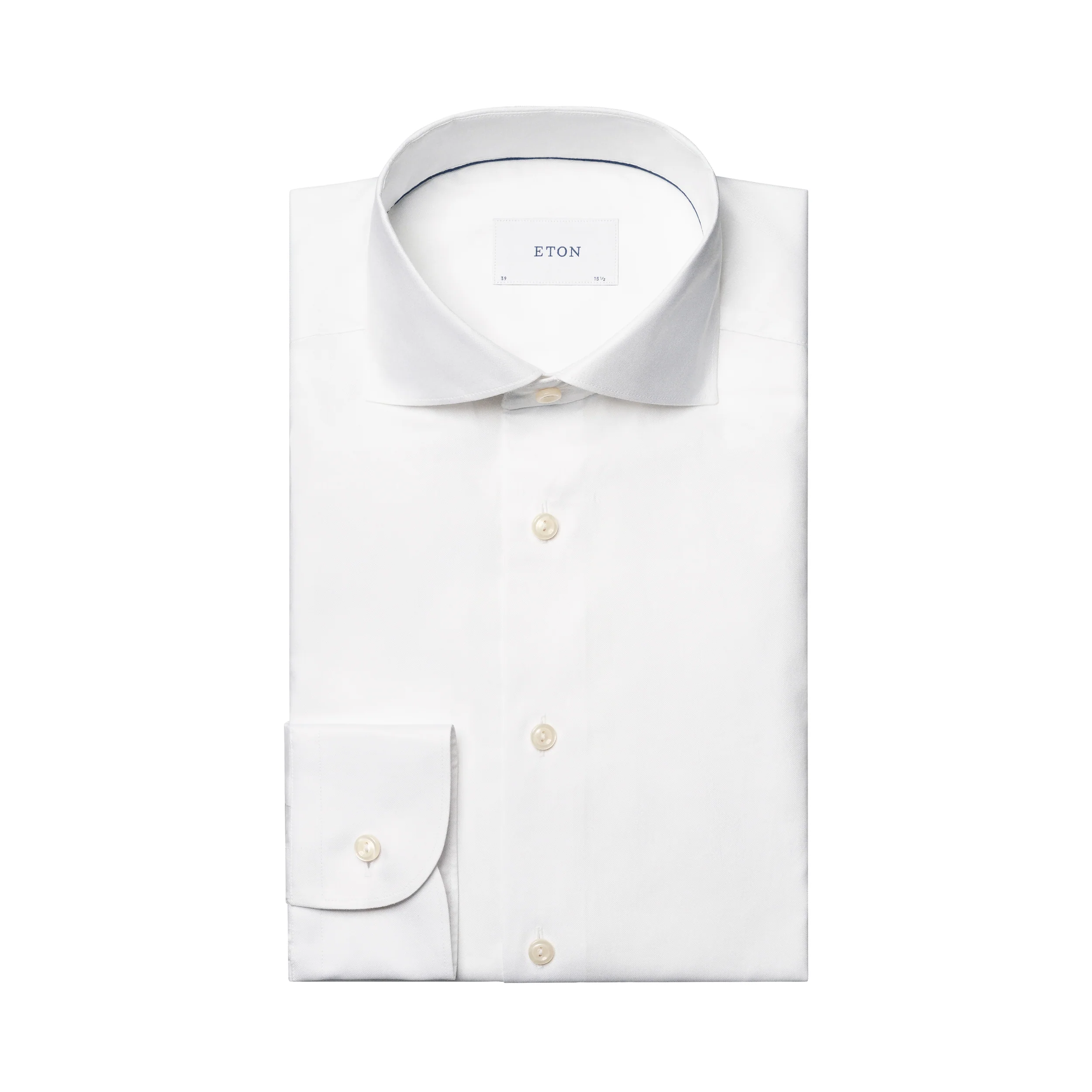 White Solid Signature Oxford Slim Fit Dress Shirt - ETON