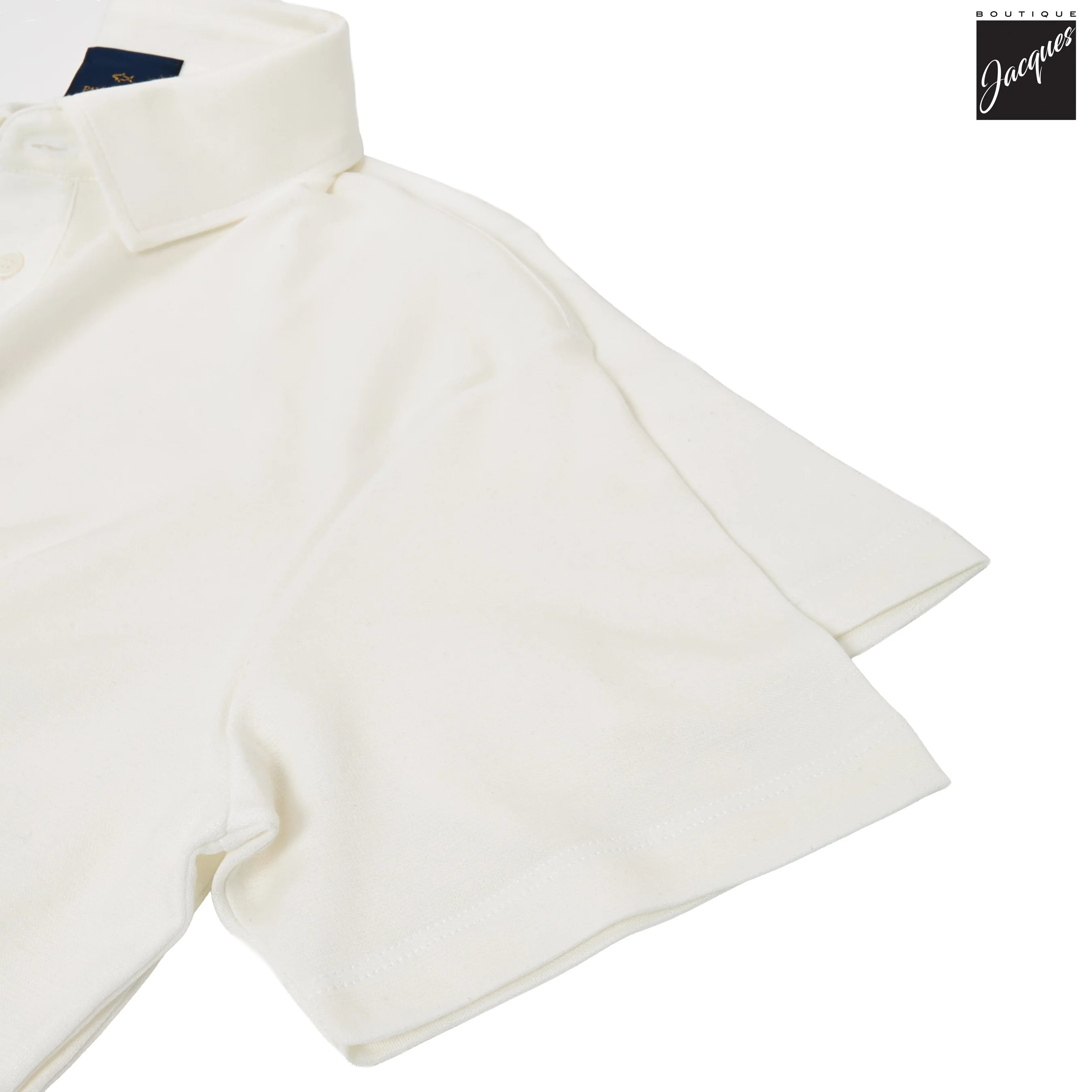 White XSoft Cotton-Lyocell Interlock Polo Shirt - Paul & Shark - Image 4