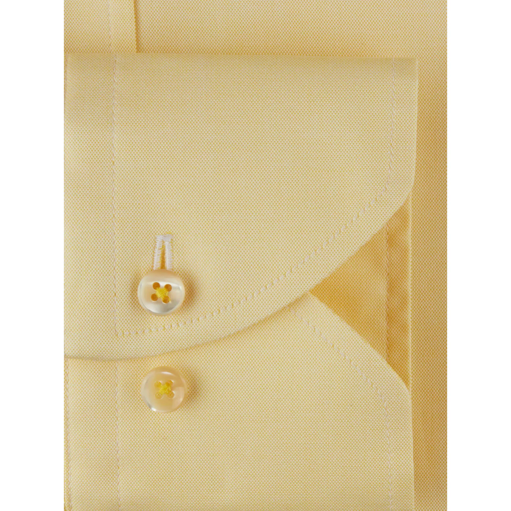 Yellow Oxford Fitted Body Casual Shirt - Stenströms - Image 3